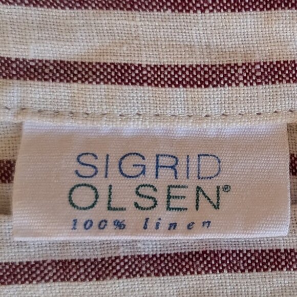 Sigrid Olsen Linen Blouse size Small - Picture 6 of 10
